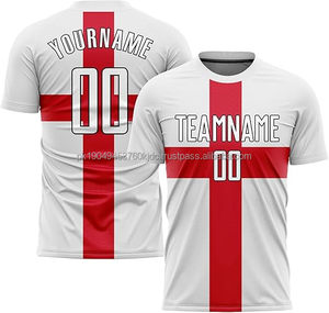 ชุดกีฬาฟุตบอลชาย เสื้อเจอร์ซีย์พร้อมพิมพ์ชื่อส่วนตัว ผ้าโพลีเอสเตอร์ 100% ชุดเสื้อและกางเกงขาสั้น คุณภาพพรีเมียม - Product Image 2