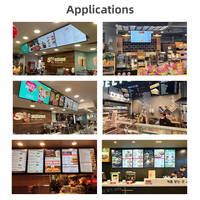 Écrans d'affichage numérique Alihh 43 pouces 4K pour restaurants, ascenseurs et magasins de détail - Système intelligent Android avec signalisation personnalisable