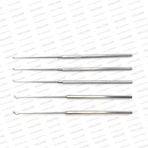 Kit de instrumentos microquirúrgicos de oído Vaslcare de acero inoxidable alemán para timpanoplastia y mastoidectomía, con disección de oído y flapa de canal. - Product Image 4