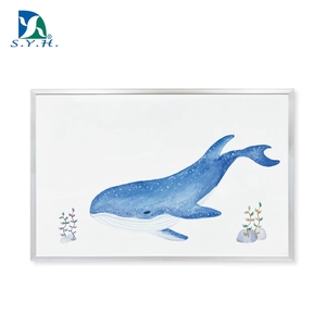 Pizarra Magnética con Diseño de Ballena y Marco de Aluminio para Decoración del Hogar y Uso Diario - Product Image 1
