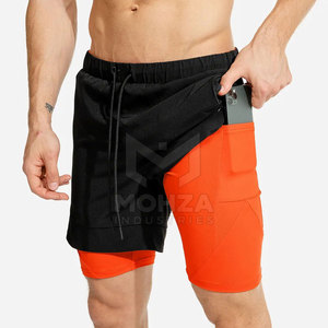 Shorts de sport compressifs sur mesure, unis, décontractés, respirants, séchage rapide, logo personnalisé, best-seller, fabriqués au Pakistan - Product Image 2