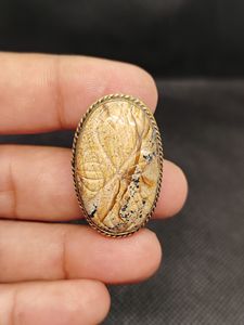 Nueva Llegada: Cabujón de Latón Ranurado con Jaspe Pictórico, Gema Suelta de Cristal Curativo Increíble para Fabricación de Joyas y Engaste de Bisel - Product Image 4