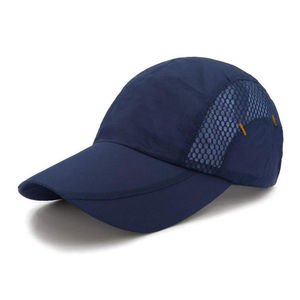 Gorra de Béisbol Unisex Azul Marino de 6 Paneles, Malla Transpirable, Ajustada, Informal, para Adultos, para Actividades al Aire Libre, Primavera/Verano - Product Image 1