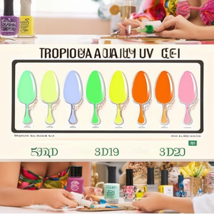 Tropicana Collection UV Gel <b>Nail</b> Polish <b>Set</b> 3214 3215 3216 3217 3218 3219 3220 3221 - Product Image 3