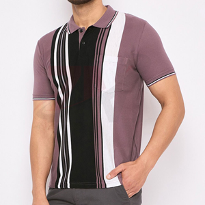 Camiseta Polo para Hombre con Cuello Camisero y Botones Delanteros, Fabricada en Sialkot, con Bolsillo Delantero Izquierdo, Estilo Informal para Exteriores - Product Image 4