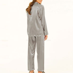 Conjunto de Pijama de Marca Privada, Mezcla de Fibra de Bambú Sostenible, Puntos de Refuerzo, Venta al Por Mayor Directa de Fábrica - Product Image 5