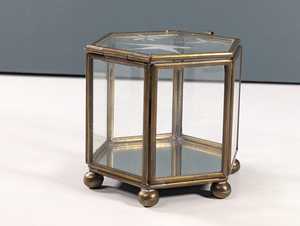 Creative Black Metal Frame Rectangular <b>Glass</b> Container, Modern Eco-Friendly Stylish Luxury Vanity Jewelry Storage <b>Box</b> - Product Image 4