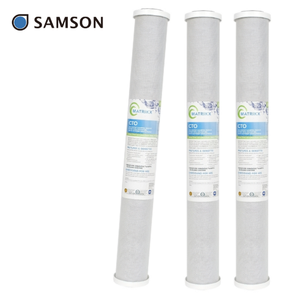 Charbon actif en coque de noix de coco de 20 pouces pour filtre à haut débit et faible chute de pression, Nouveauté 2026, Matériau certifié NSF - Product Image 1
