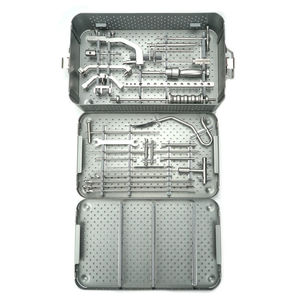 ชุดเครื่องมือผ่าตัดกระดูกอัลตร้าซาวด์แบบมีตัวล็อคสำหรับกระดูกต้นแขน ทำจากเหล็กกล้าไร้สนิม ได้รับเครื่องหมาย CE ISO สำหรับการผ่าตัดกระดูกและข้อ - Product Image 1