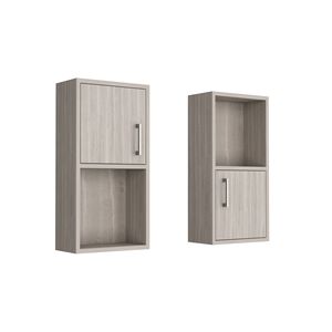 OBA 2-Piece Wall Mounted Bathroom Medicine Cabinet with <b>Open</b> and Closed <b>Storage</b> Furniture Product - Product Image 6