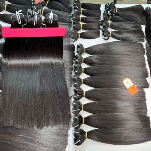 Cabello Liso Natural Negro, Súper Doble Trama, Listo para Enviar, el Más Vendido, Precio de Fábrica - Product Image 1