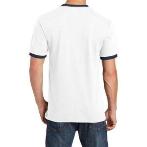 Fabricant de t-shirts, impression sur t-shirts, t-shirt en coton épais avec logo personnalisé, t-shirt unisexe surdimensionné à col contrastant pour homme - Product Image 3