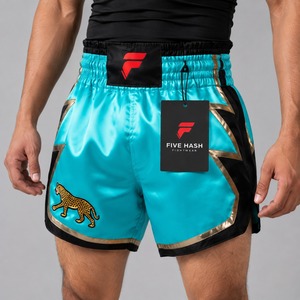 Durable Muay <b>Thai</b> <b>shorts</b> featuring reinforced seams comfortable fit and premium quality for regular martial arts practice - Product Image 5