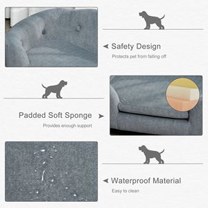 Sustainable Comfortable Pet Bed Miniature Washable and Removable <b>Cushion</b> Waterproof Cover for <b>Small</b> Dogs and Cats Gray - Product Image 6
