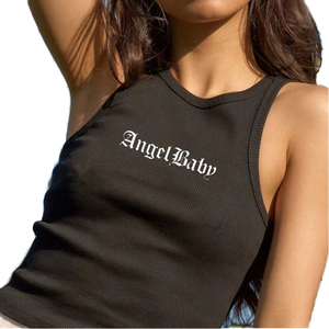 Women's Ribbed Knit Tank <b>Top</b> Crew Neck <b>Crop</b> <b>Top</b> Minimalist Solid Color Sleeveless Casual Summer Wear 100% Cotton Eco-Friendly - Product Image 4