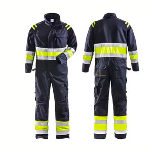 Custom Workwear Functional Full Sleeves Safety Coveralls Over waterproof best material <b>fire</b> proof coverall waterproof Working - Product Image 5