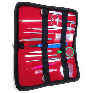 Kit de disección de 16 piezas para experimentos de laboratorio de anatomía y biología con hojas de bisturí, mango de bisturí, pinzas Adson y herramientas de Dentavex - Product Image 4