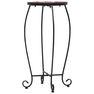 Set di 3 Tavoli da Esterno in Terracotta e Tubi di Ferro Bianchi con Piastrelle in Ceramica, Design Unico e Elegante - Product Image 5