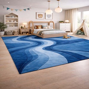 Modern Abstract Rug Wool Rug Modern Luxury Hand Tufted Area Rug Designer Rug Luxury Home Rug for Living Room Bed Room Home Decor - Product Image 2