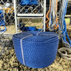 Cuerda trenzada de PE suave de 10 mm, roja, azul y amarilla, de 3 o 4 hebras, para redes de pesca, agricultura, resistente a los rayos UV y duradera. - Product Image 4