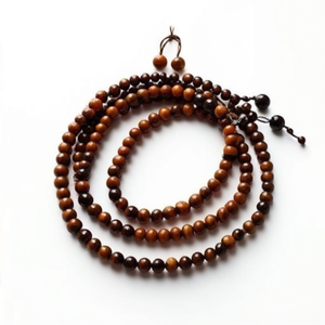 Pulsera Mala de 108 cuentas de ojo de tigre hecha a mano al por mayor, collares de cuentas finas de Jaipur, India, joyería espiritual sagrada - Product Image 3