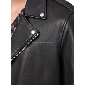 Veste en cuir pour homme sur mesure 2023, de haute qualité, respirante, confortable, durable, style américain, col montant, lettre, hiver, haute - Product Image 4