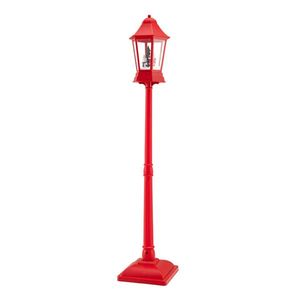 Lampione Natalizio Rosso da 64 Pollici con Scena Babbo Natale/Pupazzo di Neve/Albero, 60 LED Bianco Caldo, 8 Melodie e 2 Modalità - Da Terra/da Tavolo 12,5 Pollici - Product Image 3
