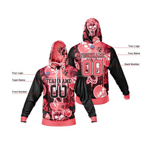 Sudadera con Capucha Bordada Personalizada para Hombre, Felpa Gruesa, Estilo Vintage Lavado Ácido, Sudadera de Alta Calidad, Estilo Retro Desgastado - Product Image 2