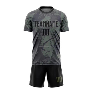 Personalizable 100% Poly Hombres Fútbol Jersey Jóvenes Niños Equipo Uniformes Nombre Logo OEM Servicio Sólido Corte Automatizado para Hombres Mujeres - Product Image 1