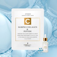 [ROOICELL] Masque Facial Coréen en Tissu 25ml 10 Feuilles Soin Raffermissant Ampoule Marine au Collagène et Peptides Eterno