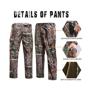 Custom Heat-Transfer Printed Camouflaged Waterproof Breathable Winter Hunting Pants Unisex High Quality - Product Image 1