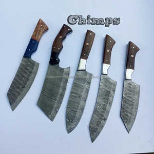 Nuevo cuchillo de Chef de acero de Damasco forjado a mano, cuchillos de cocina japoneses para cortar cocina diaria, mango de madera - Product Image 2