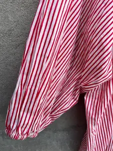 Chemisier en coton imprimé floral, coupe ajustée, style bohème décontracté pour femme - Product Image 3