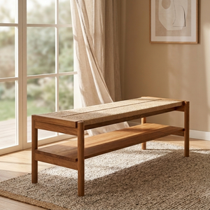 Aoi Durable Easy Clean Solid Wood <b>Bench</b> with Natural Elegance for Modern Living Spaces and Daily Comfort - Product Image 6