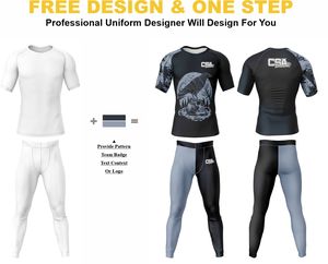 Ropa de Compresión para Hombre, Diseño Personalizado, Impresión Digital, para MMA y BJJ, Venta Directa de Fábrica, Transpirable - Product Image 2
