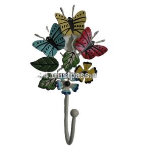 Crochet à fleurs mural en fer écologique pour la maison ou le bureau, pour peignoir et vêtements, crochets et rails en métal. - Product Image 1