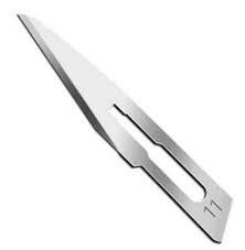 Scalpel chirurgical stérile jetable certifié CE, 15 unités, classe II, en acier inoxydable avec manche en plastique - Product Image 3