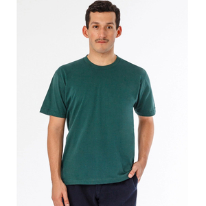 เสื้อยืดคอกลมแขนสั้นผู้ชาย สีเทา ผ้าฝ้าย ทรงปกติ สไตล์ลำลอง ผ้าเจอร์ซีย์ถัก ทอเรียบ ย้อมสีพื้น - Product Image 6