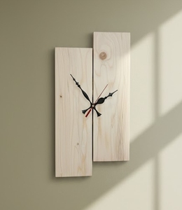 Luxury Handmade Modern Art Deco Style Silent Quartz Needle Hanging Wooden Wall <b>Clock</b> for Home & Office Living Room - Product Image 1