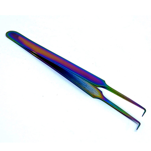 Pinzas de Extensión de Pestañas de Precisión con Punta Lisa de Acero Inoxidable de Alta Calidad, Diseño de Logotipo Personalizado de Fábrica - Product Image 5