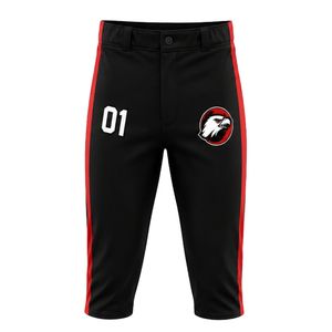 Ensemble de baseball noir et rouge – Maillot et pantalon de baseball personnalisés de qualité supérieure, uniforme de performance pour les sports d'équipe, vêtements pour l'entraînement et les matchs - Product Image 3