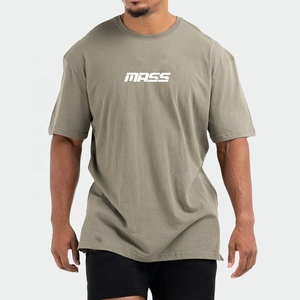 T-shirt à manches courtes pour homme, vert olive, coupe classique, jersey de coton, décontracté, col rond, impression de logo sur le devant - Product Image 3