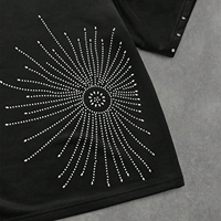 T-shirts en strass de qualité supérieure pour hommes, en coton tricoté, vierges, pour usage décontracté, vente en gros