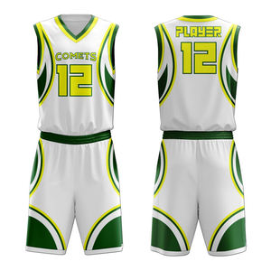 Ensemble short et maillot de basketball réversible personnalisé de haute qualité pour l'hiver, respirant, écologique, antibactérien, séchage rapide, 100 % coton à l'avant - Product Image 4