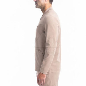 Blouse de travail médicale pour clinique, vêtement d'infirmière, uniforme à fermeture éclair, personnel hospitalier, tricoté, haute qualité, simple et moderne - Product Image 3
