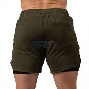 Shorts Cargo Baggy en Denim Tricoté Respirant pour Hommes, Nouveau Design Streetwear Décontracté Sportif, Personnalisable avec Logo, en Polyester/Coton, Idéal pour l'Été - Product Image 5