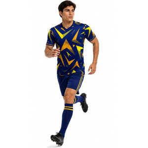 Ensemble de maillots de football professionnels personnalisés, uniforme d'équipe de football, vêtements de sport respirants, fabricant OEM ODM, uniformes de football - Product Image 3