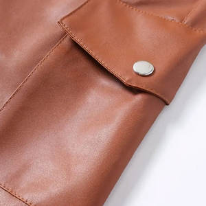 Stylish <b>Men</b> <b>Leather</b> <b>Shorts</b> Elegant Design Durable Soft <b>Leather</b> Comfortable Fit Perfect For Streetwear And Daily Use - Product Image 4