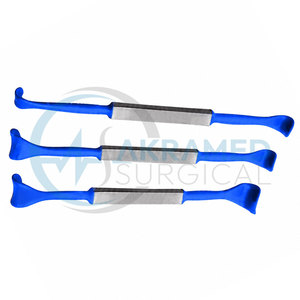 Juego de 3 Retractores de Párpados Desmarres, Aislados en Azul, Instrumentos Oftalmológicos para Cirugía Ocular, Acero Inoxidable, Certificación CE - Product Image 6