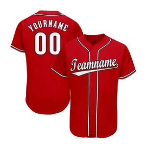 Camiseta de Béisbol Personalizada de Algodón/Spandex de Alta Resistencia, Secado Rápido, Impresión por Transferencia de Calor, Tallas Grandes, Personalizable, Diseño 3D para Equipos - Product Image 4